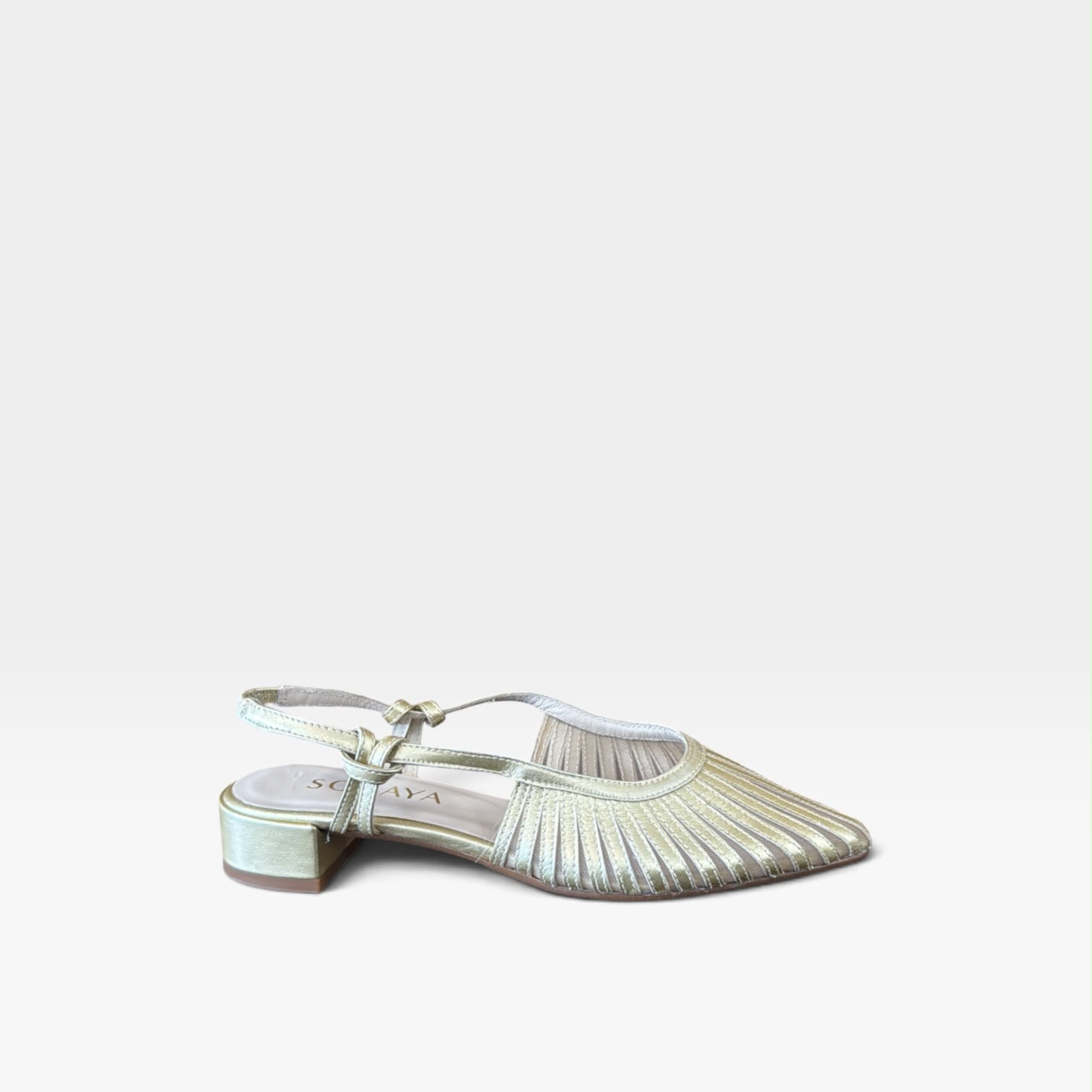 Zapato de salón destalonado con tiras enrejadas - Soraya