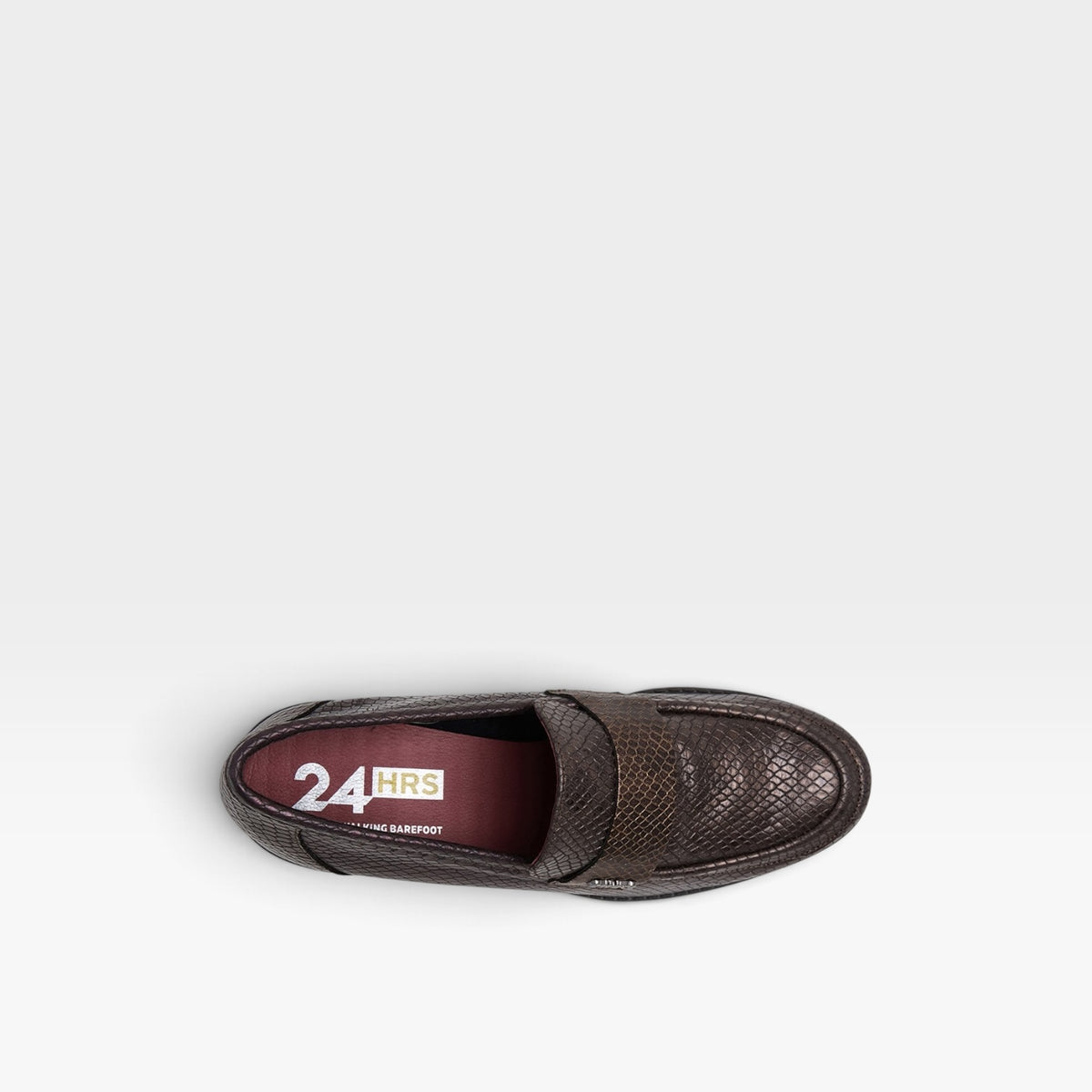 Mocasín plataforma mujer piel combinada - 24 horas