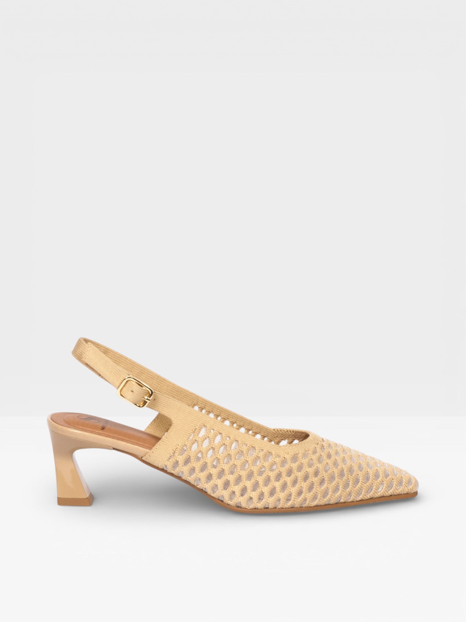 Slingback destalonado flow camel - Miss elastic