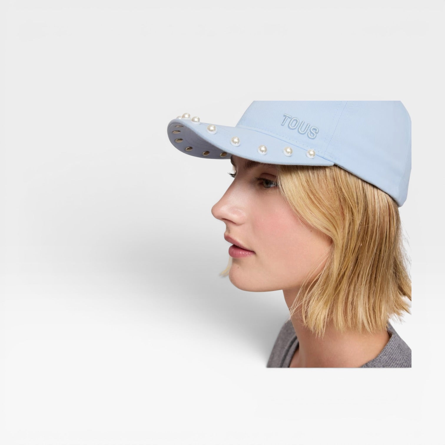 GORRA AZUL CIELO PEARLS - TOUS
