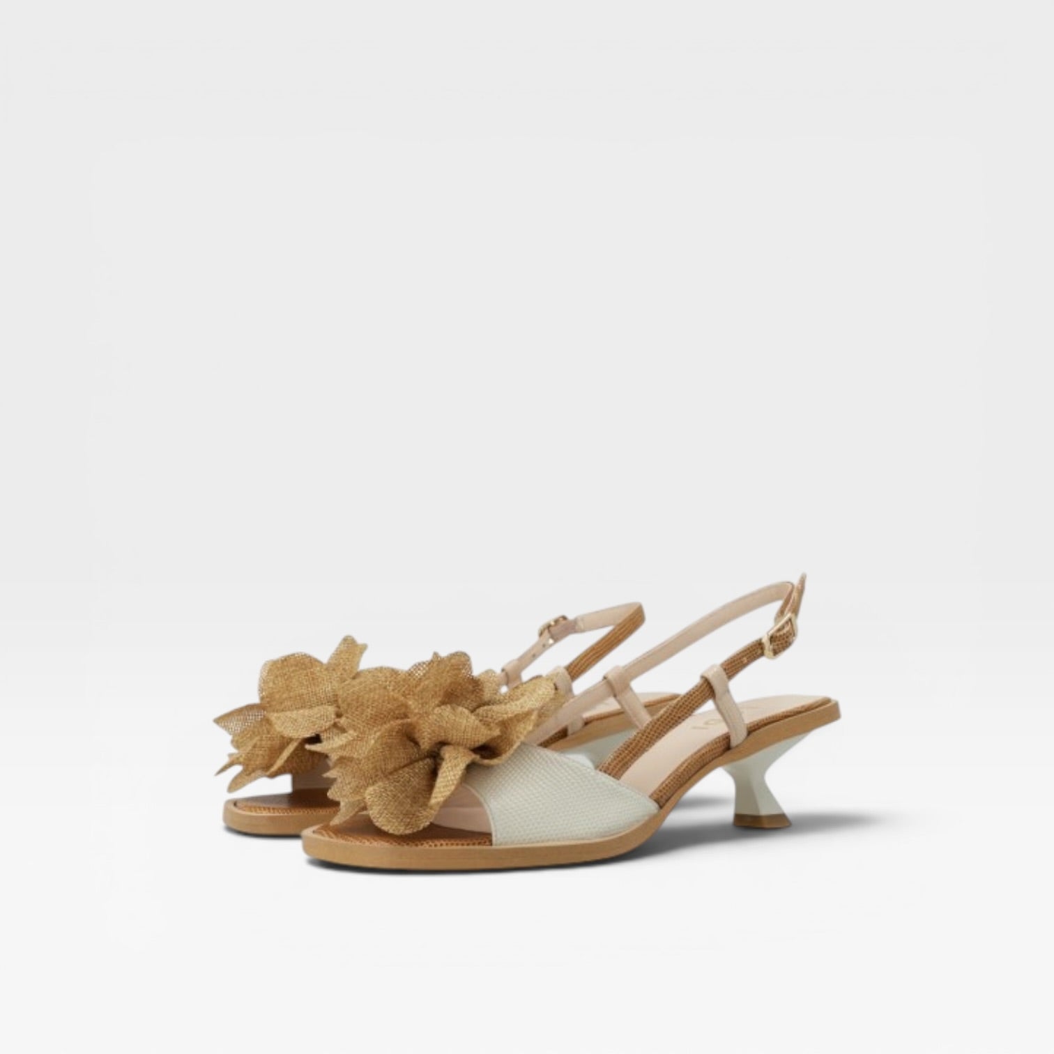 Sandalias de mujer piel beige - LODI