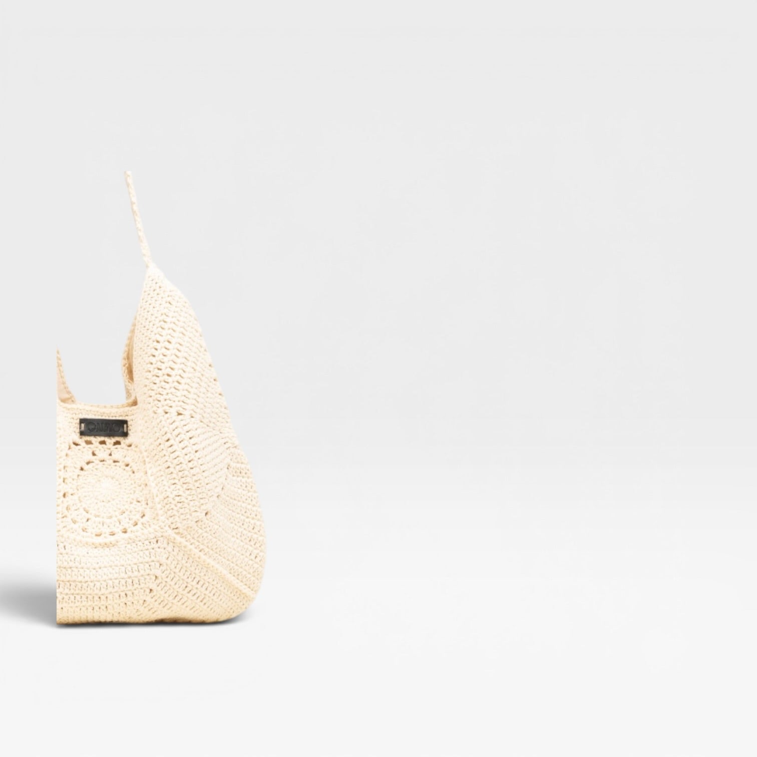 SUNDAY BLANCO Bolso shopper de crochet para mujer- GAIMO