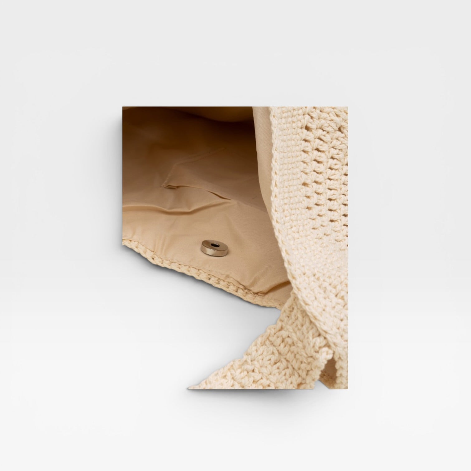 SUNDAY BLANCO Bolso shopper de crochet para mujer- GAIMO