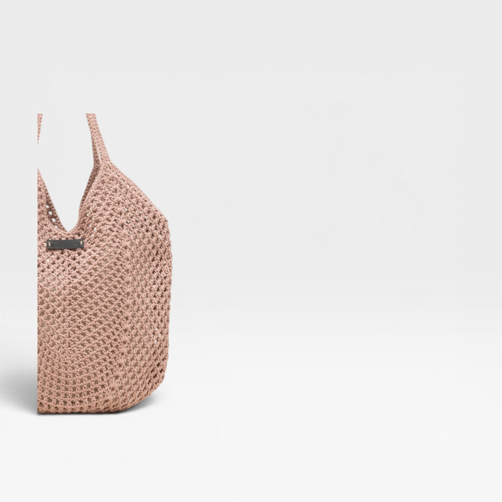 GANCHO LILA Bolso shopper de crochet para mujer- GAIMO