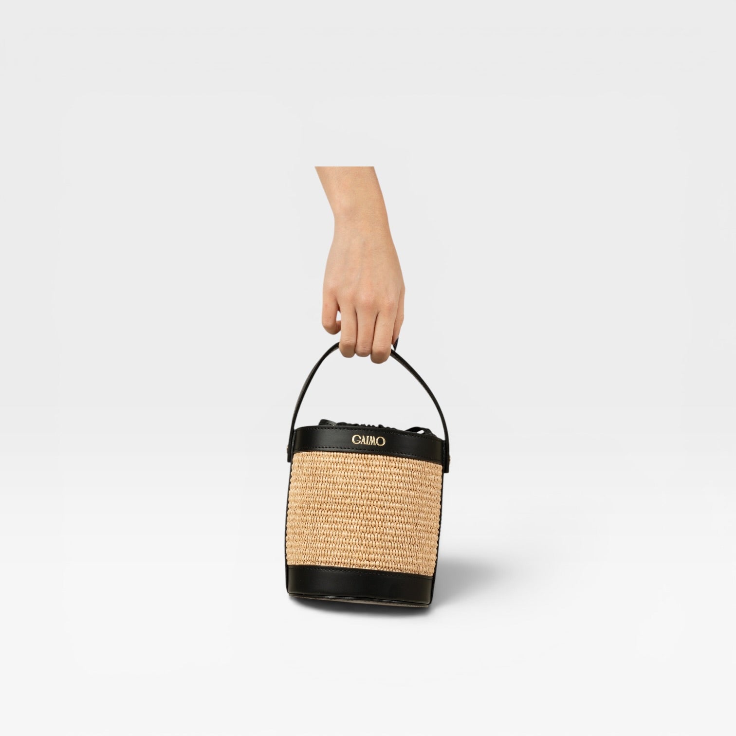 BOMBON NEGRO Bolso tipo bombonera para mujer- GAIMO