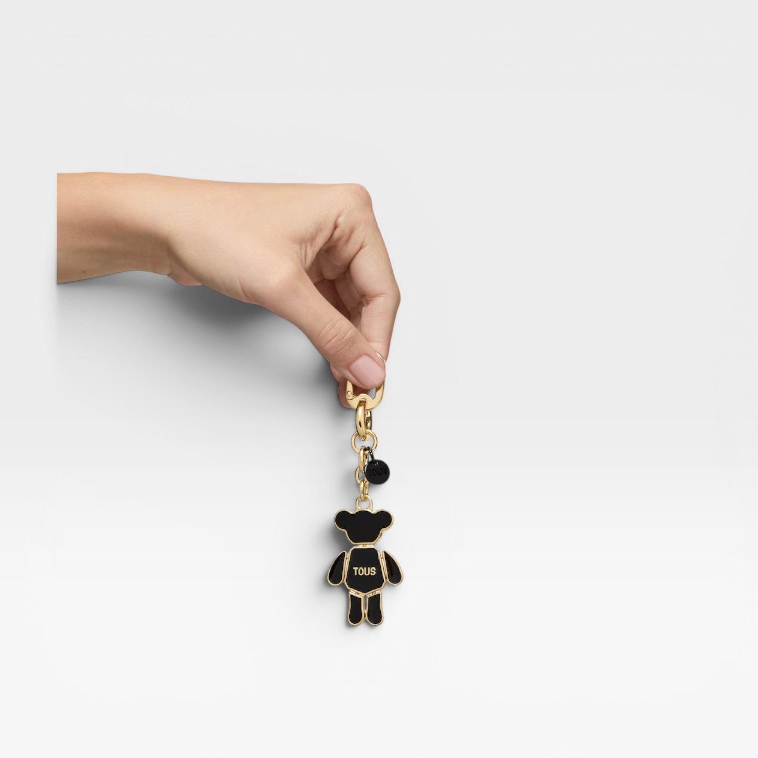 LLAVERO NEGRO DORADO TOUS PUPPET BEAR- TOUS