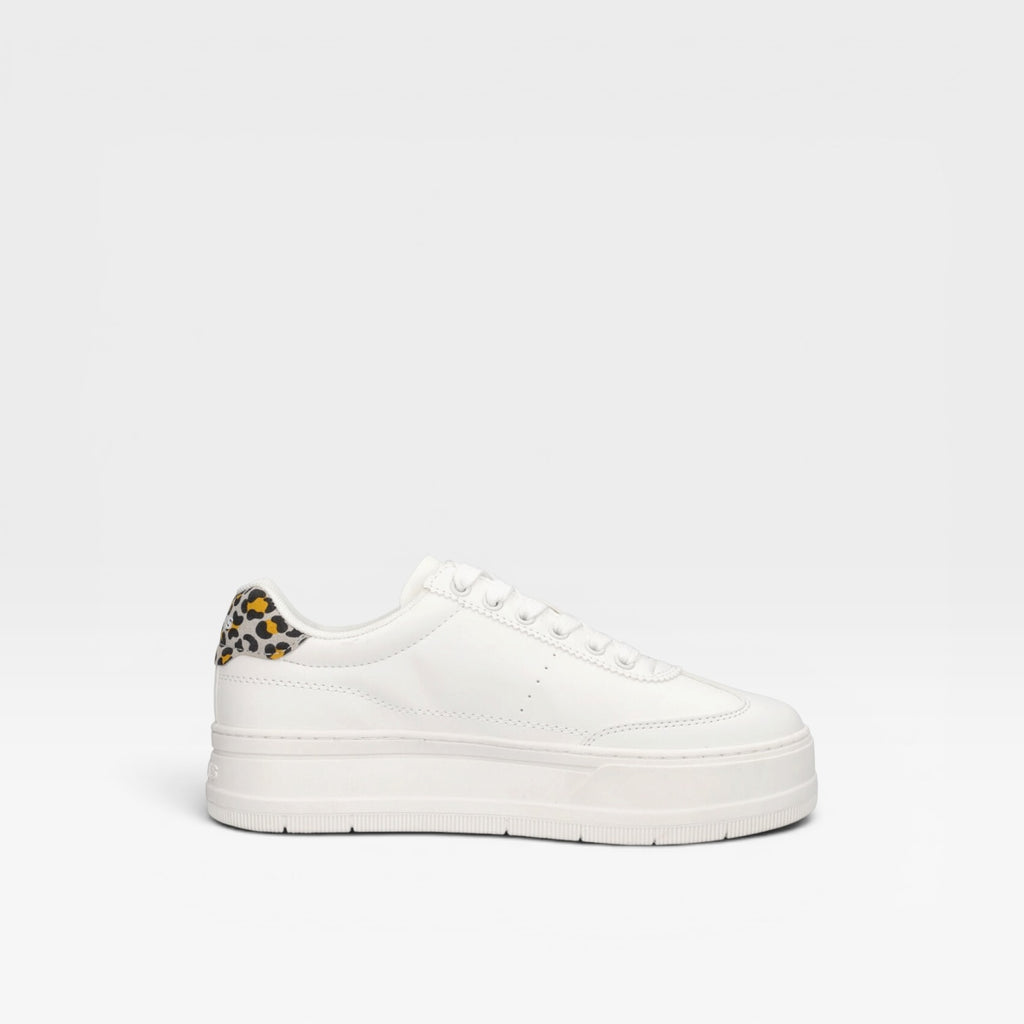 Deportiva blanca plataforma con detalle animal print - Levi's