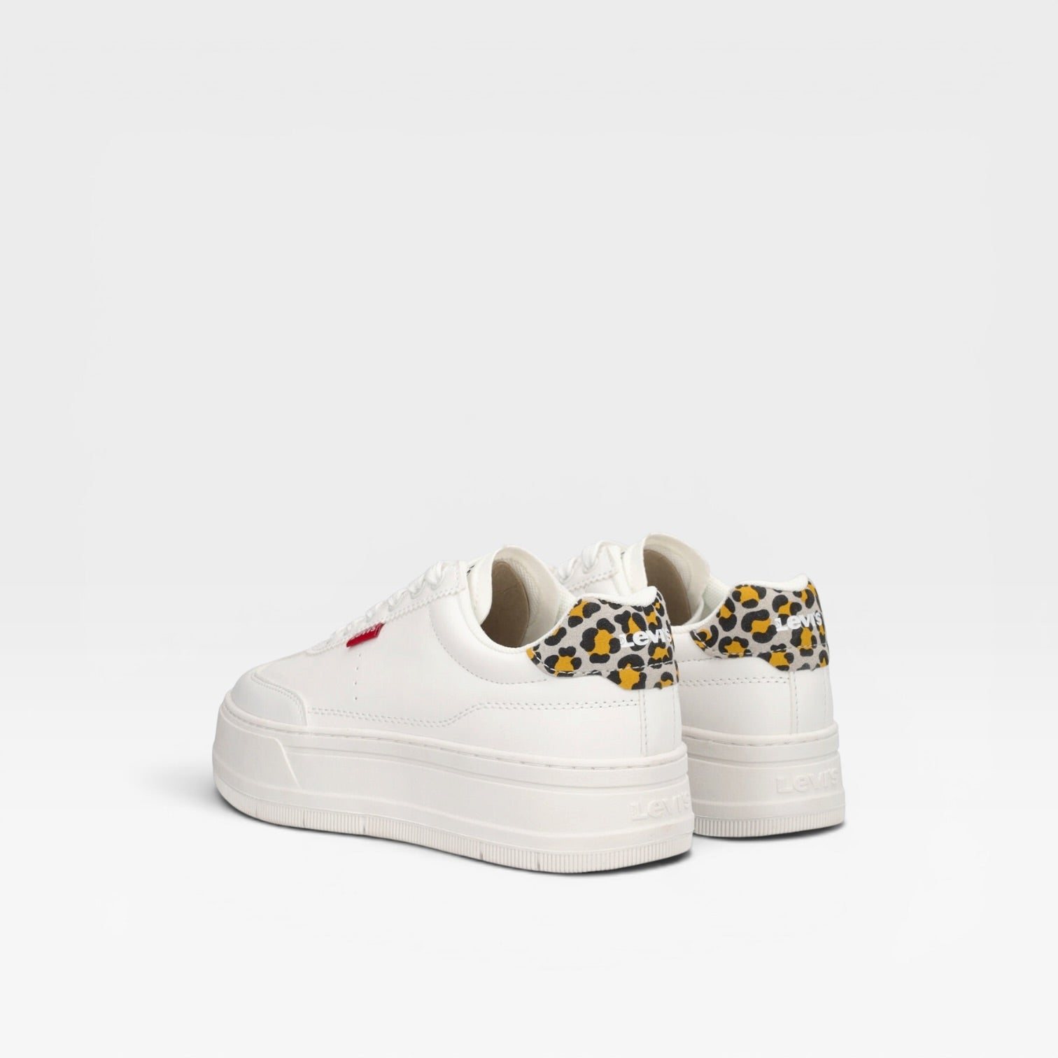 Deportiva blanca plataforma con detalle animal print - Levi's