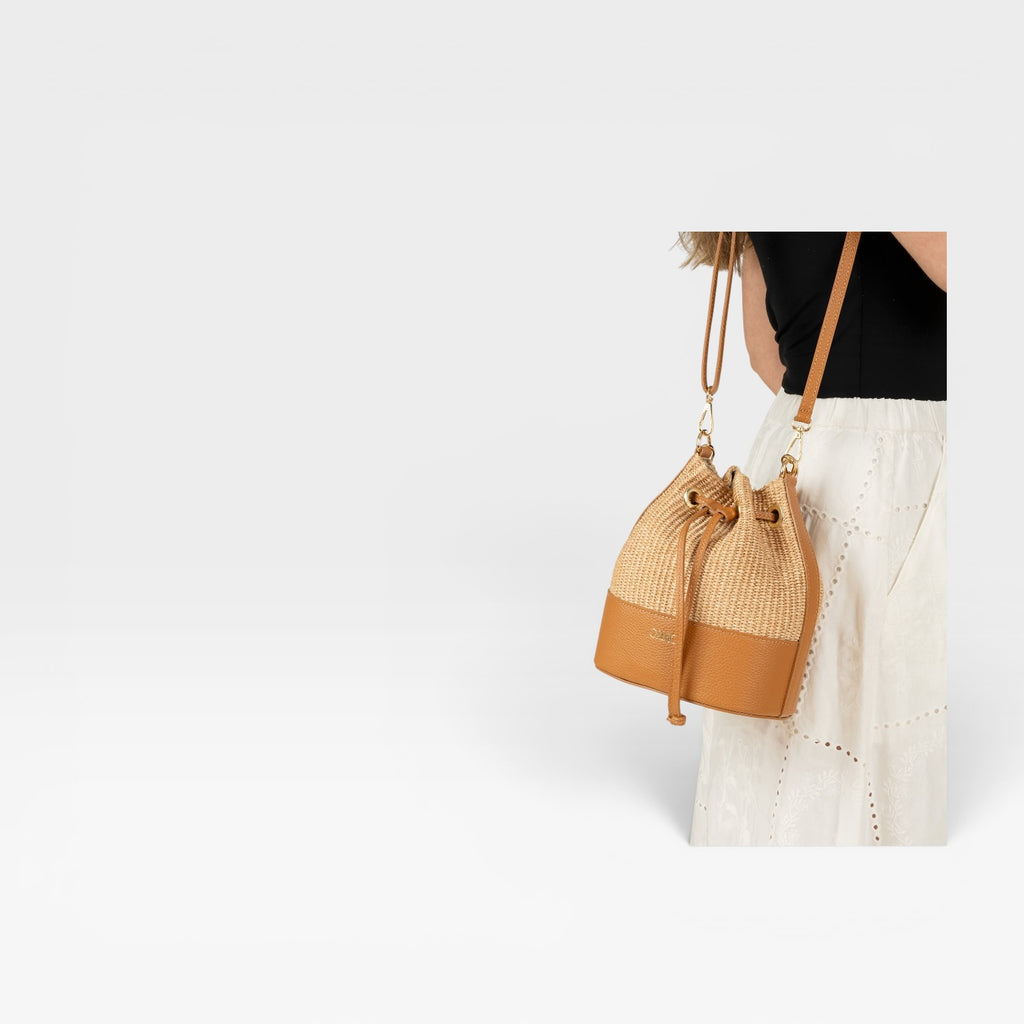 Bolso bandolera tipo saco para mujer Bimba Cuero- Gaimo
