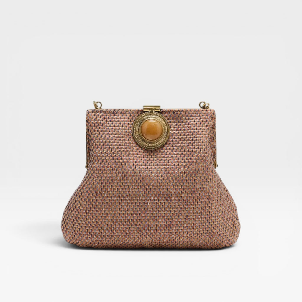 Bolso vintage con piedra Naranja quemado- Tintoretto