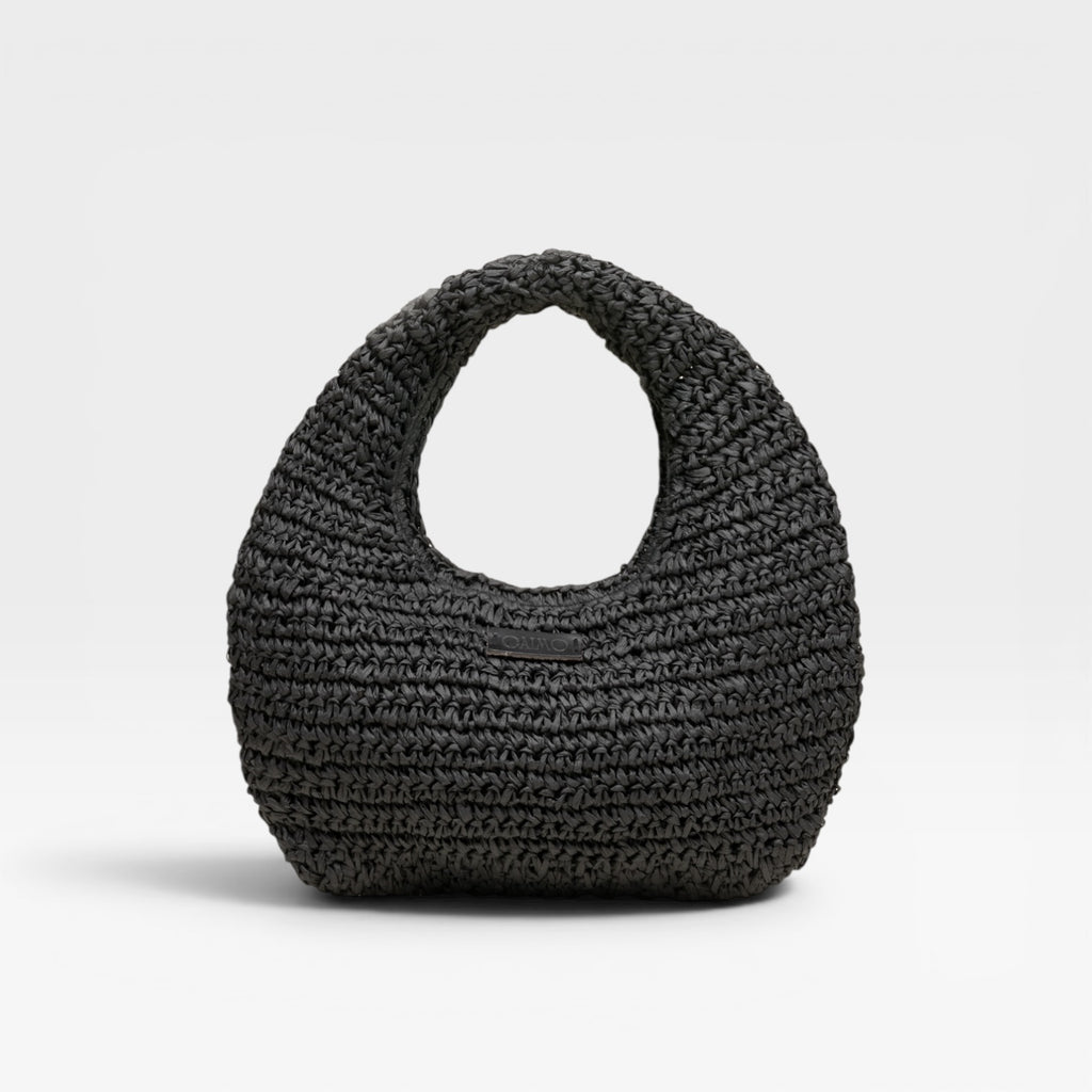 Bolso de mano redondo negro- Gaimo