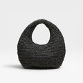 Bolso de mano redondo negro- Gaimo