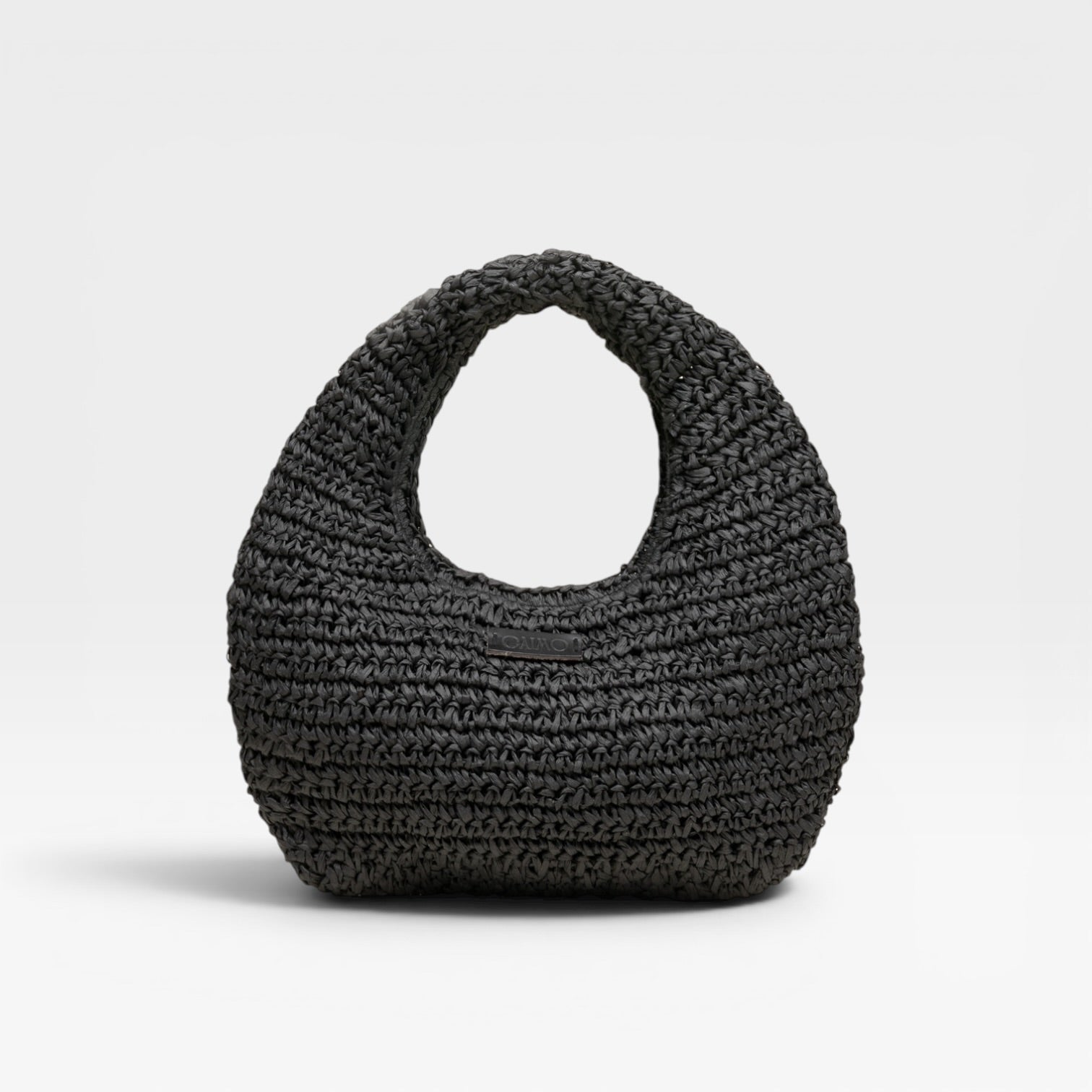 Bolso de mano redondo negro- Gaimo