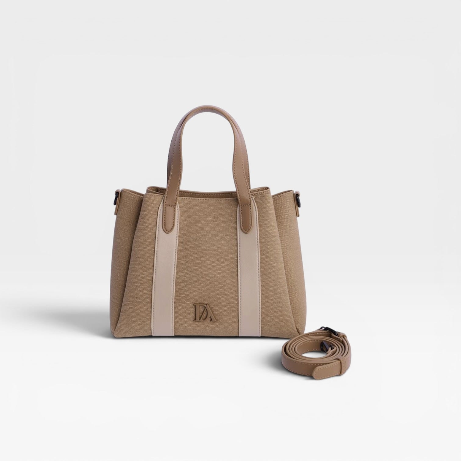 Bolso bandolera mano marrón- Don Algodón