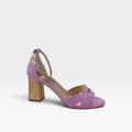 Sandalias tacón lila - Dibia