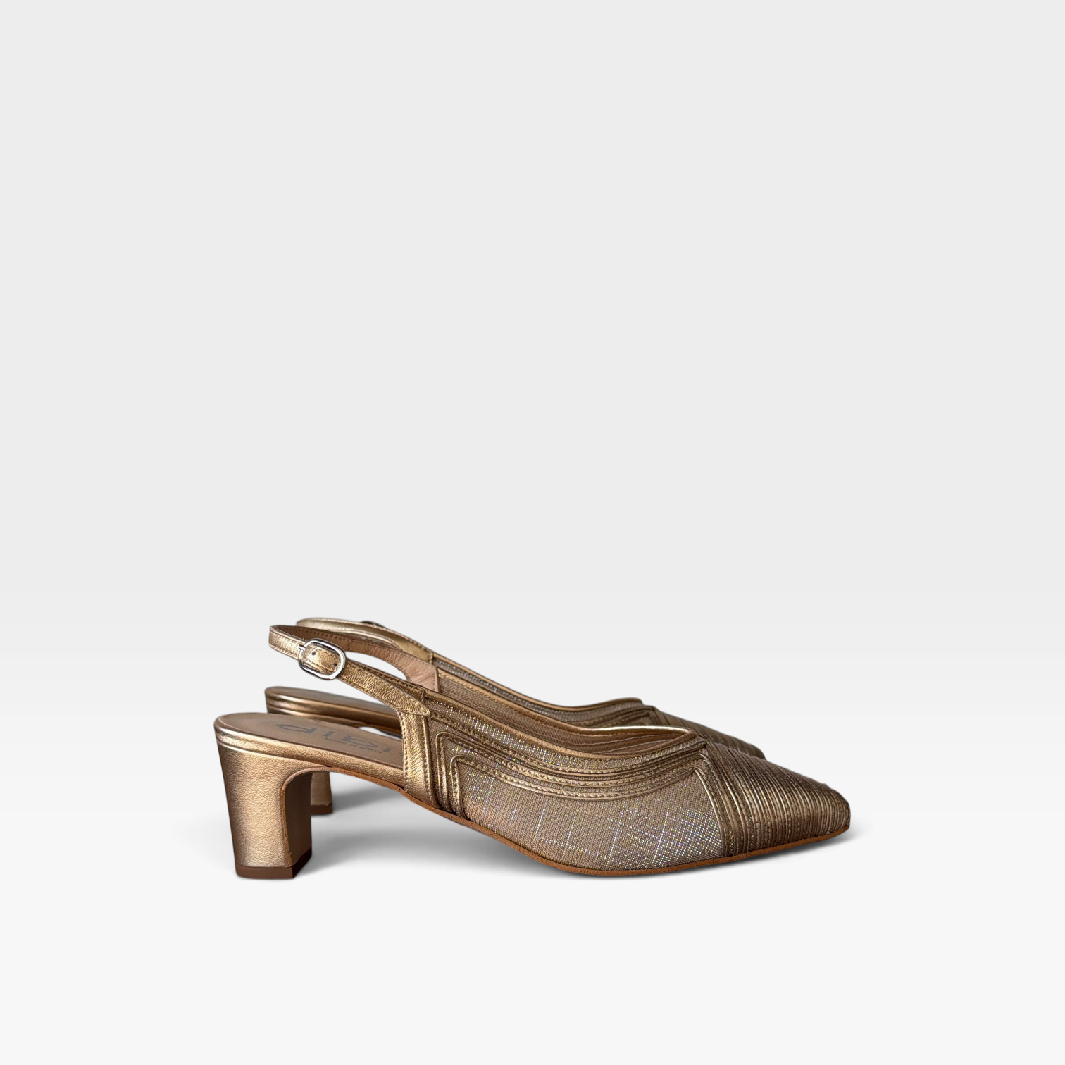 Zapato mujer dorado- Dibia