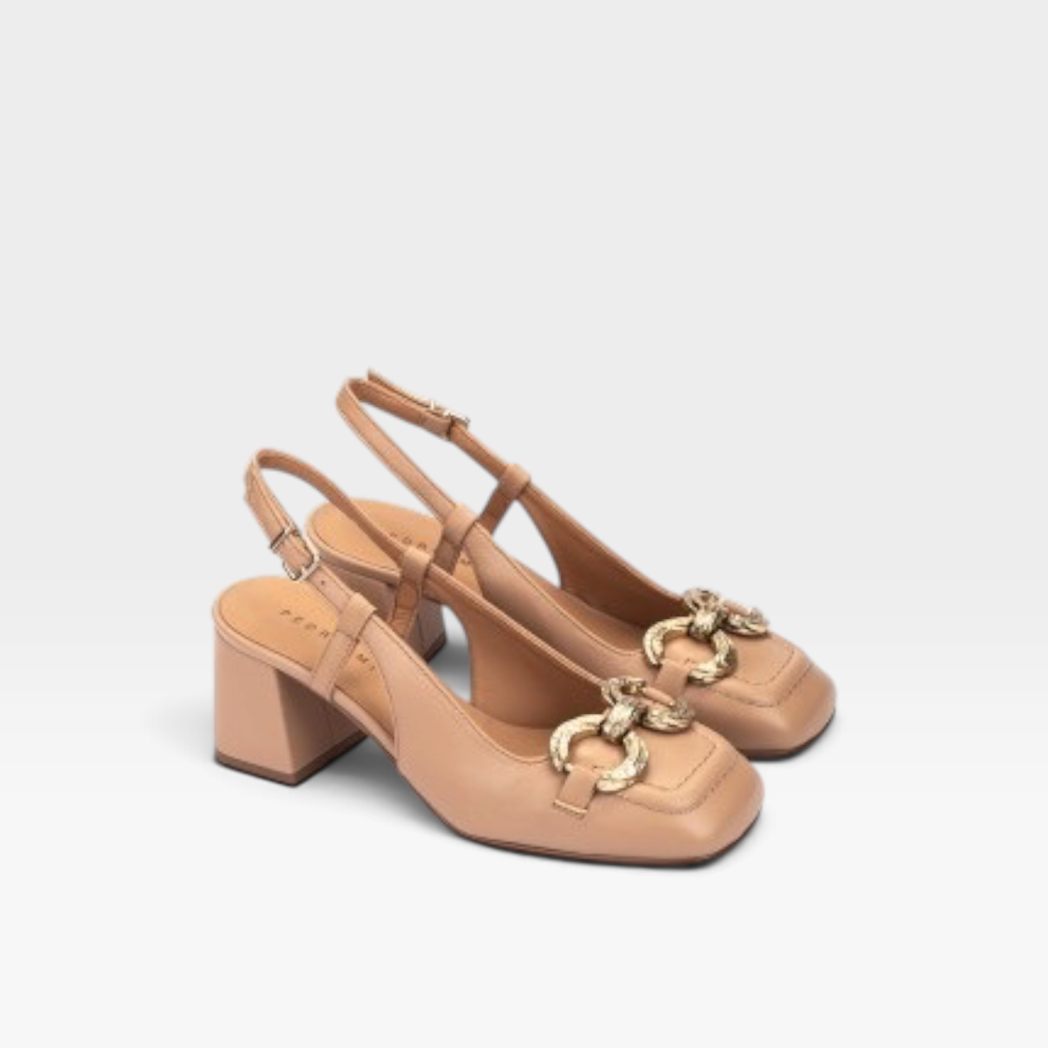 Mocasín tacón destalonado camel - Pedro Miralles
