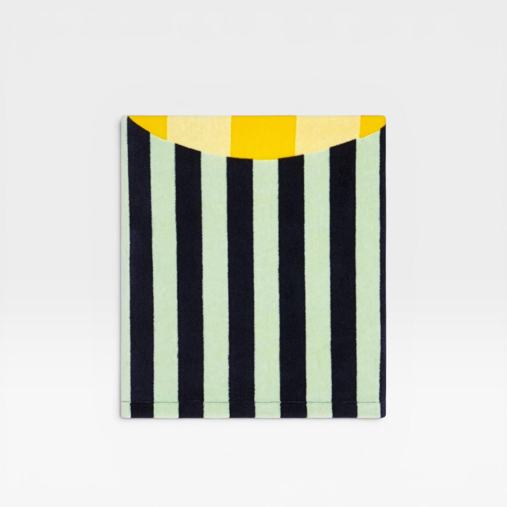 Toalla de algodón amarillo stripes motifs - Tous