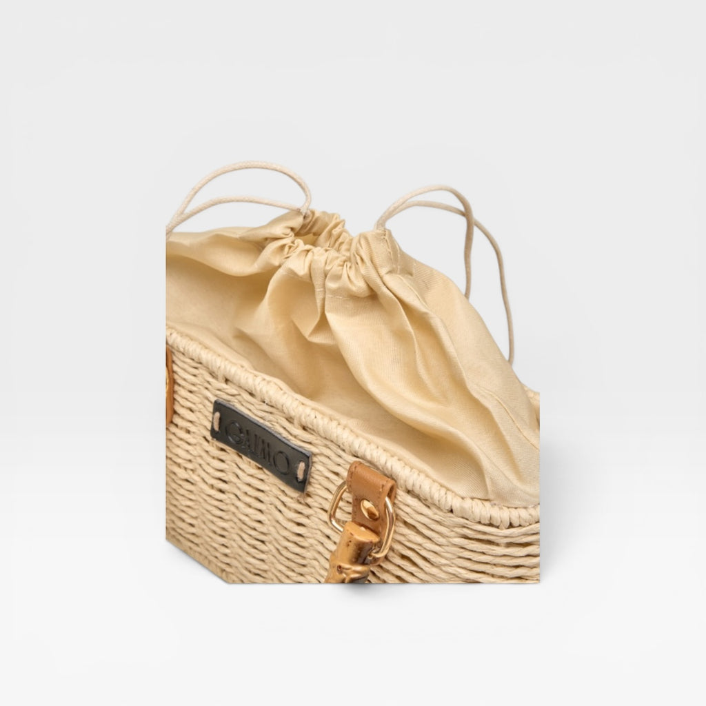 Bolso bandolera mini rígido box blanco- Gaimo