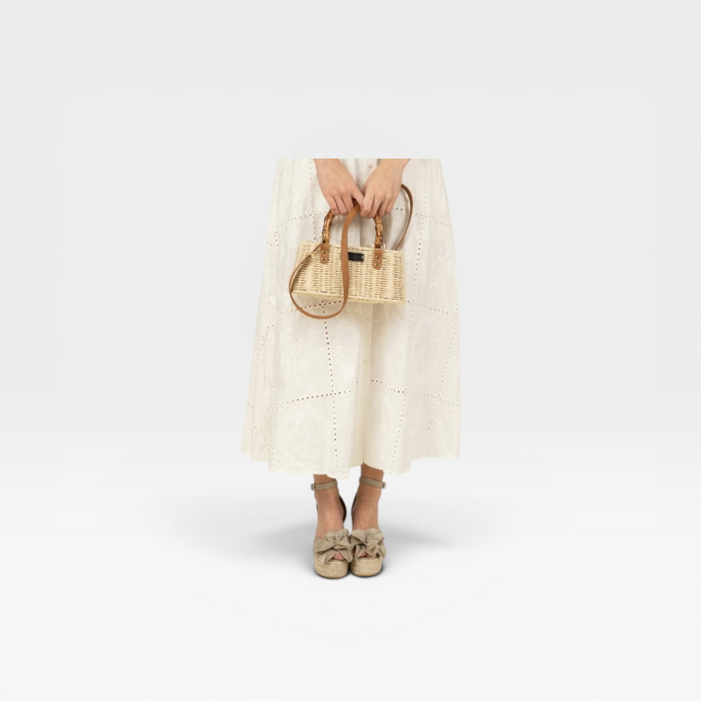 Bolso bandolera mini rígido box blanco- Gaimo