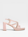 Sandalia con plataforma rosa pétalo - Desireé