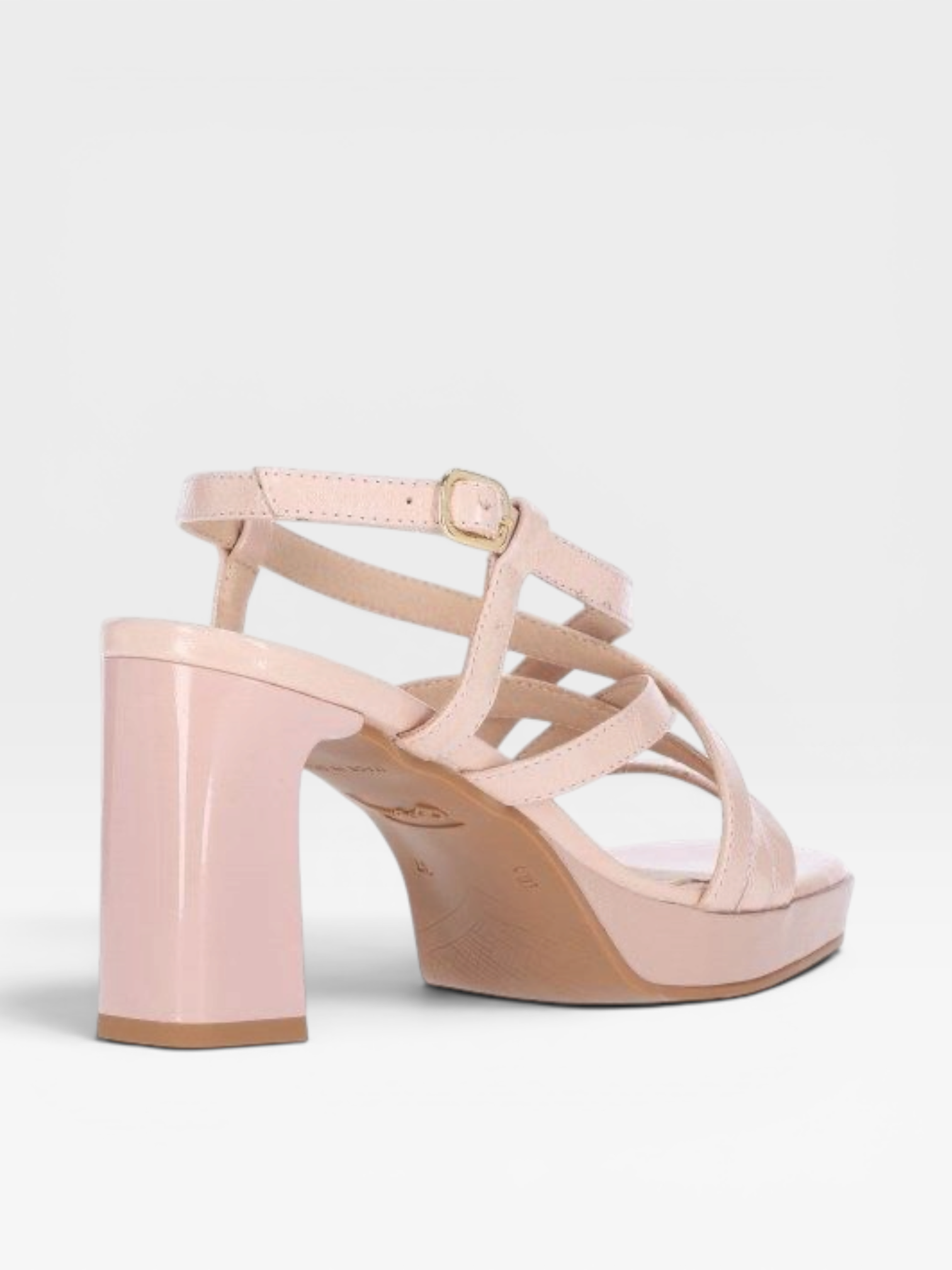 Sandalia con plataforma rosa pétalo - Desireé