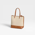 Bolso tote bicolor trenza camel - Noco