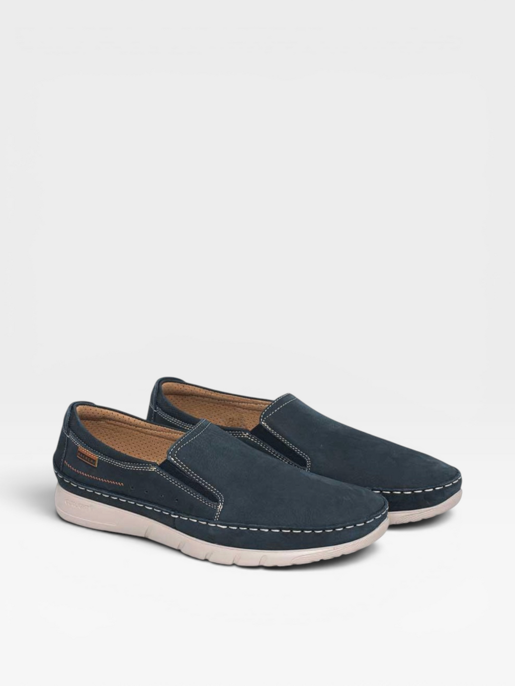 Mocasín sin cordones azul marino - Baerchi