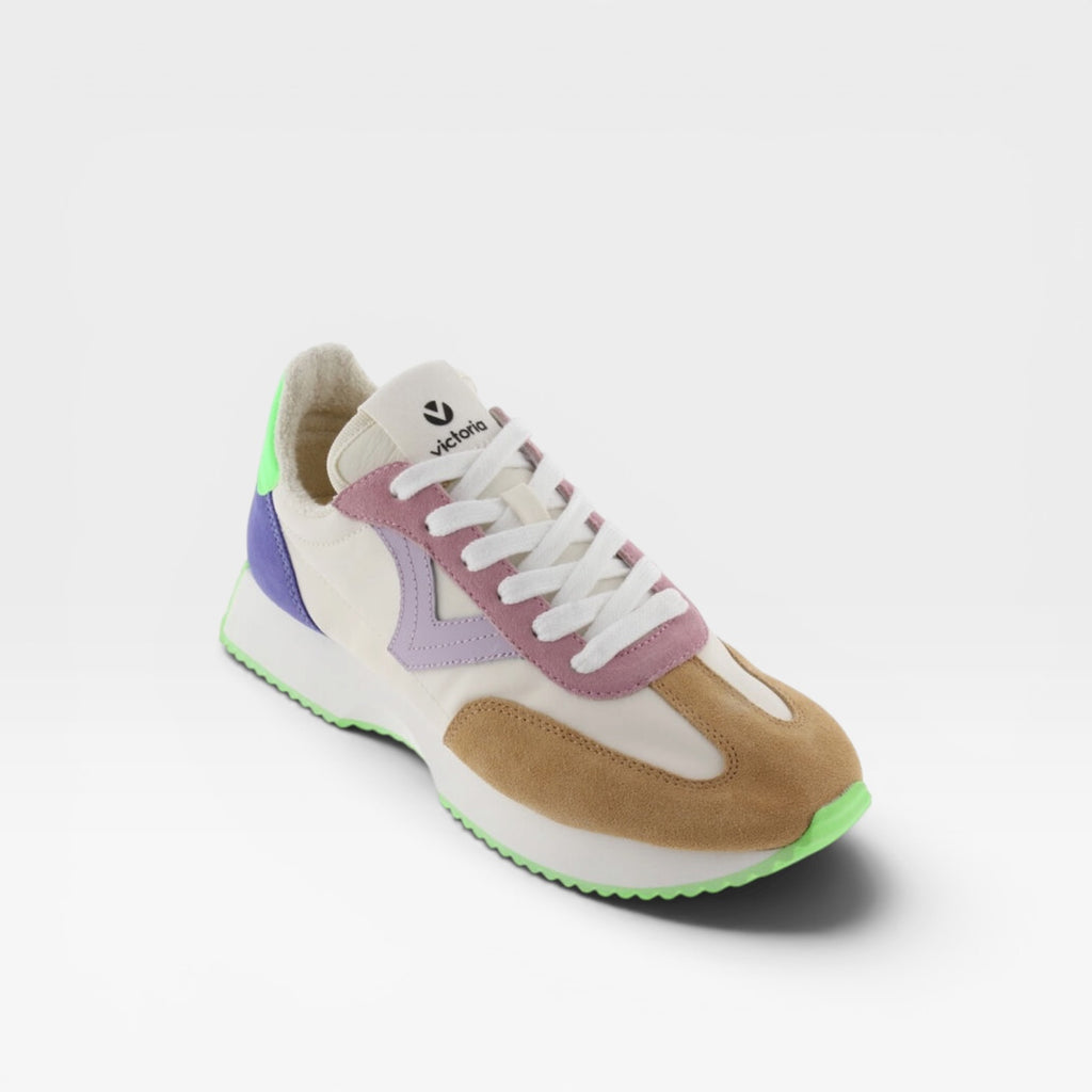 Sneaker multicolor nylon & serraje - Victoria