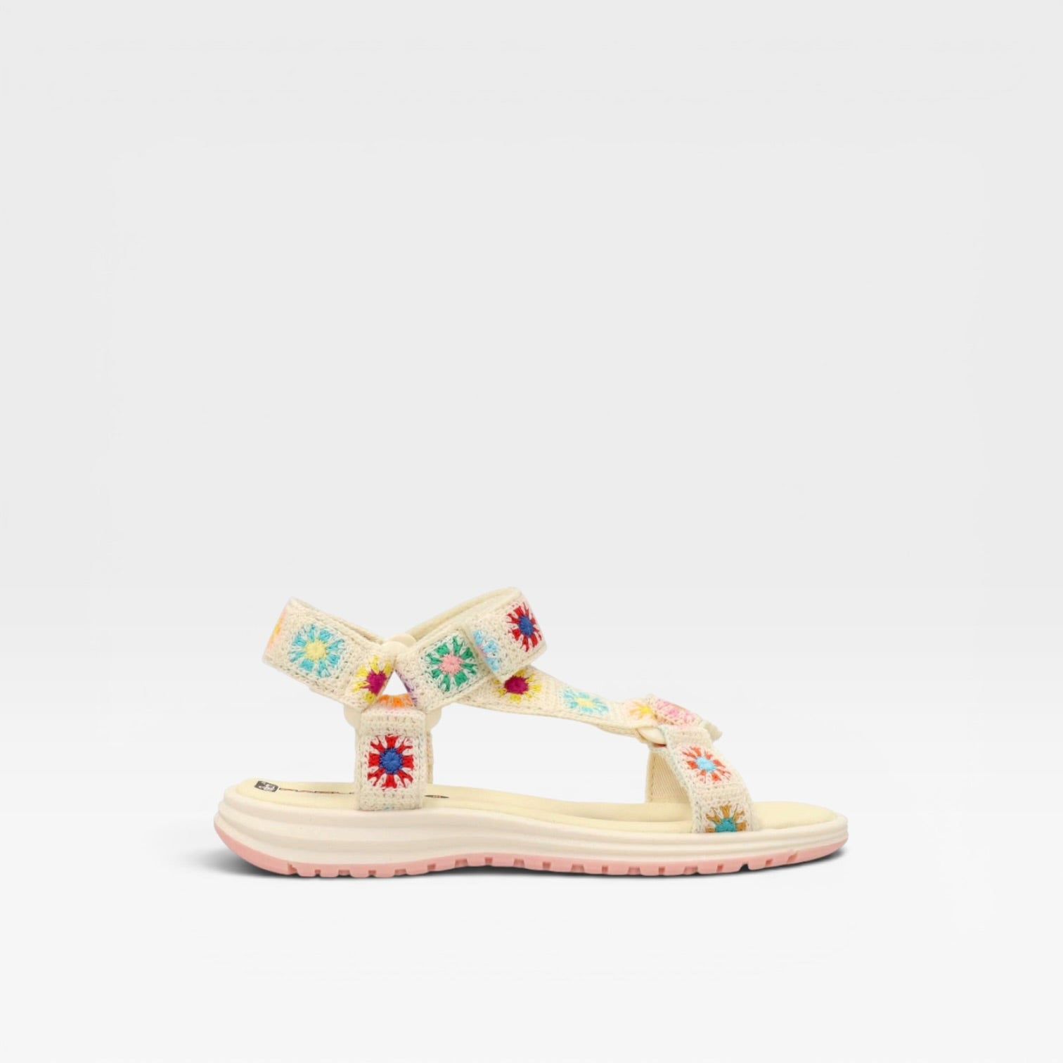 Sandalia casual crochet beige - Pablosky