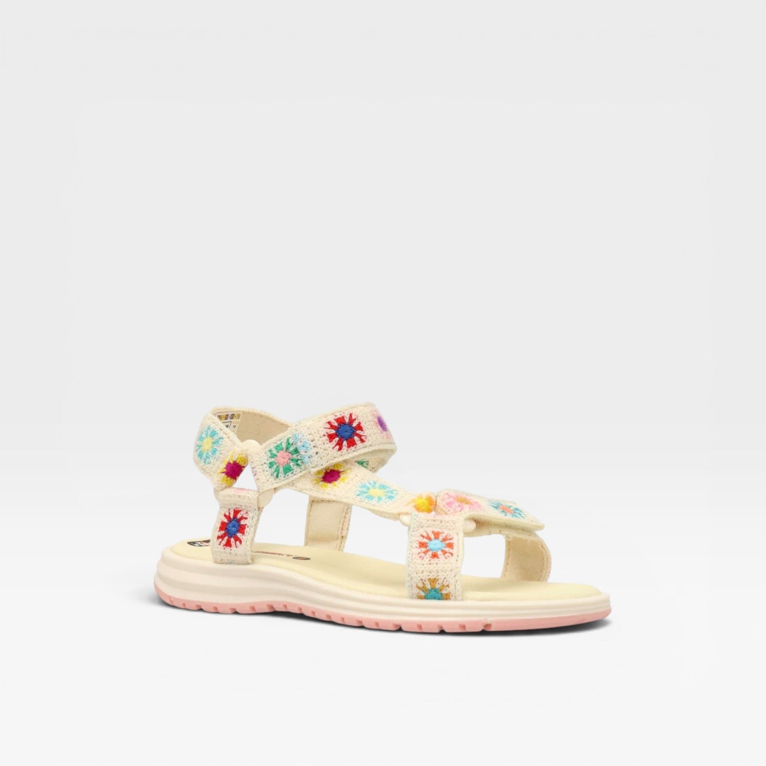 Sandalia casual crochet beige - Pablosky