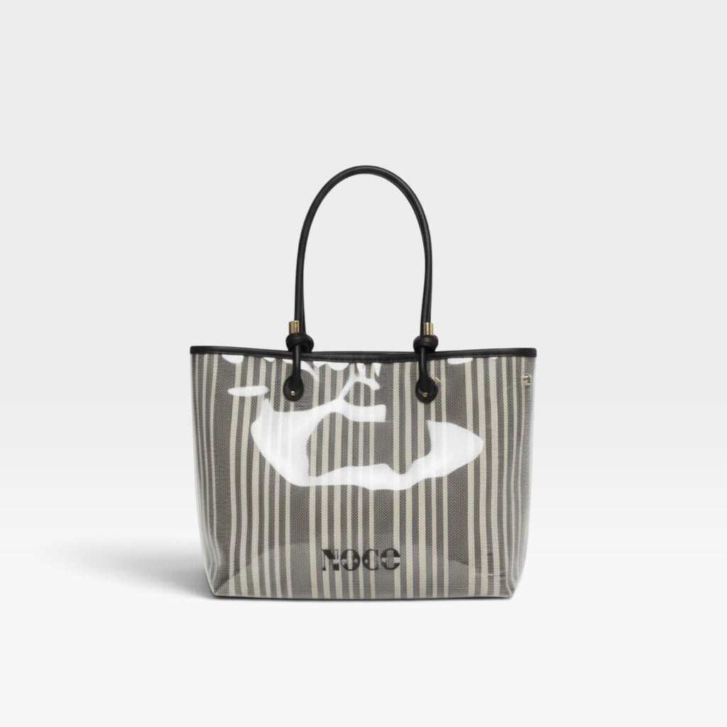 Shopper vinilo lona negro - Noco
