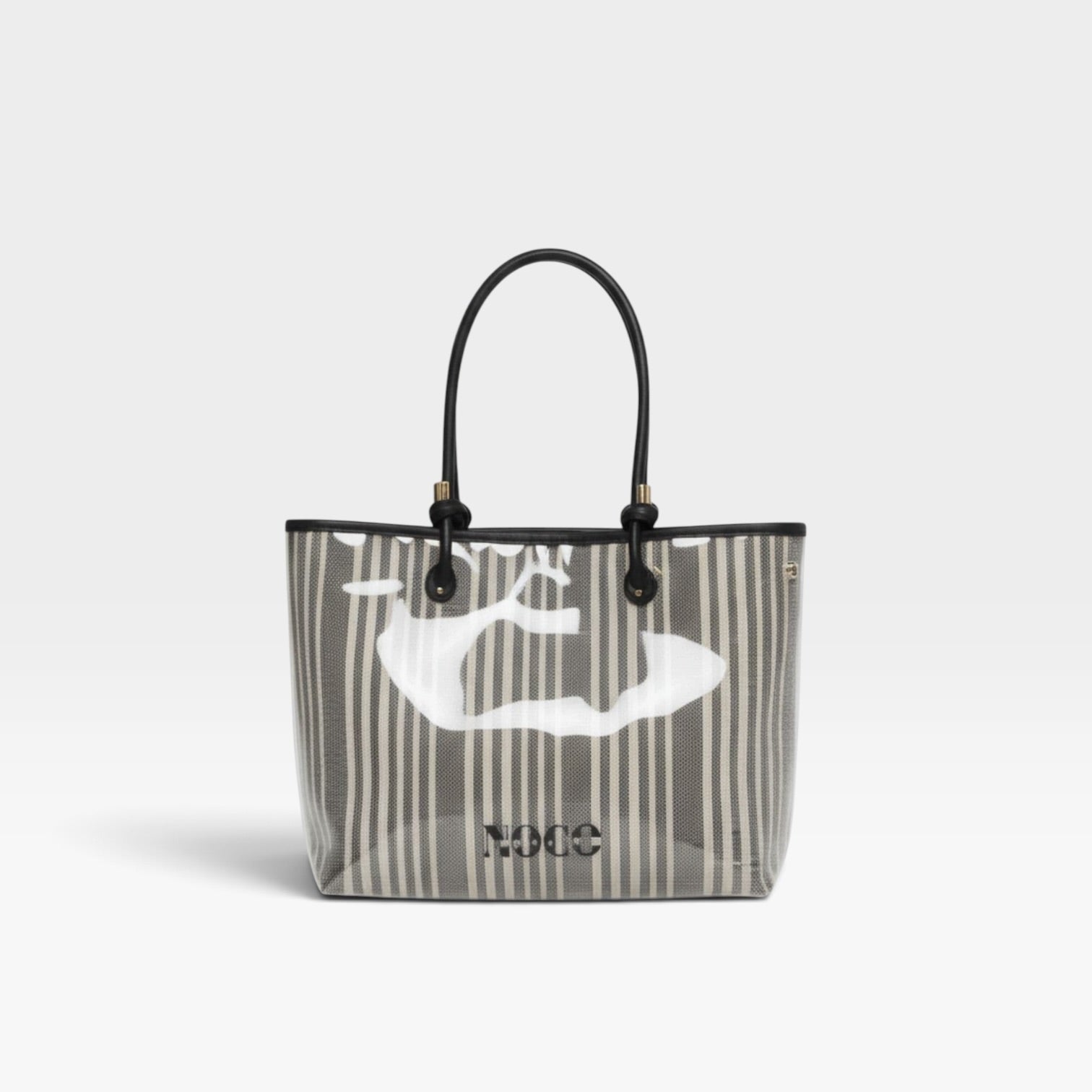 Shopper vinilo lona negro - Noco