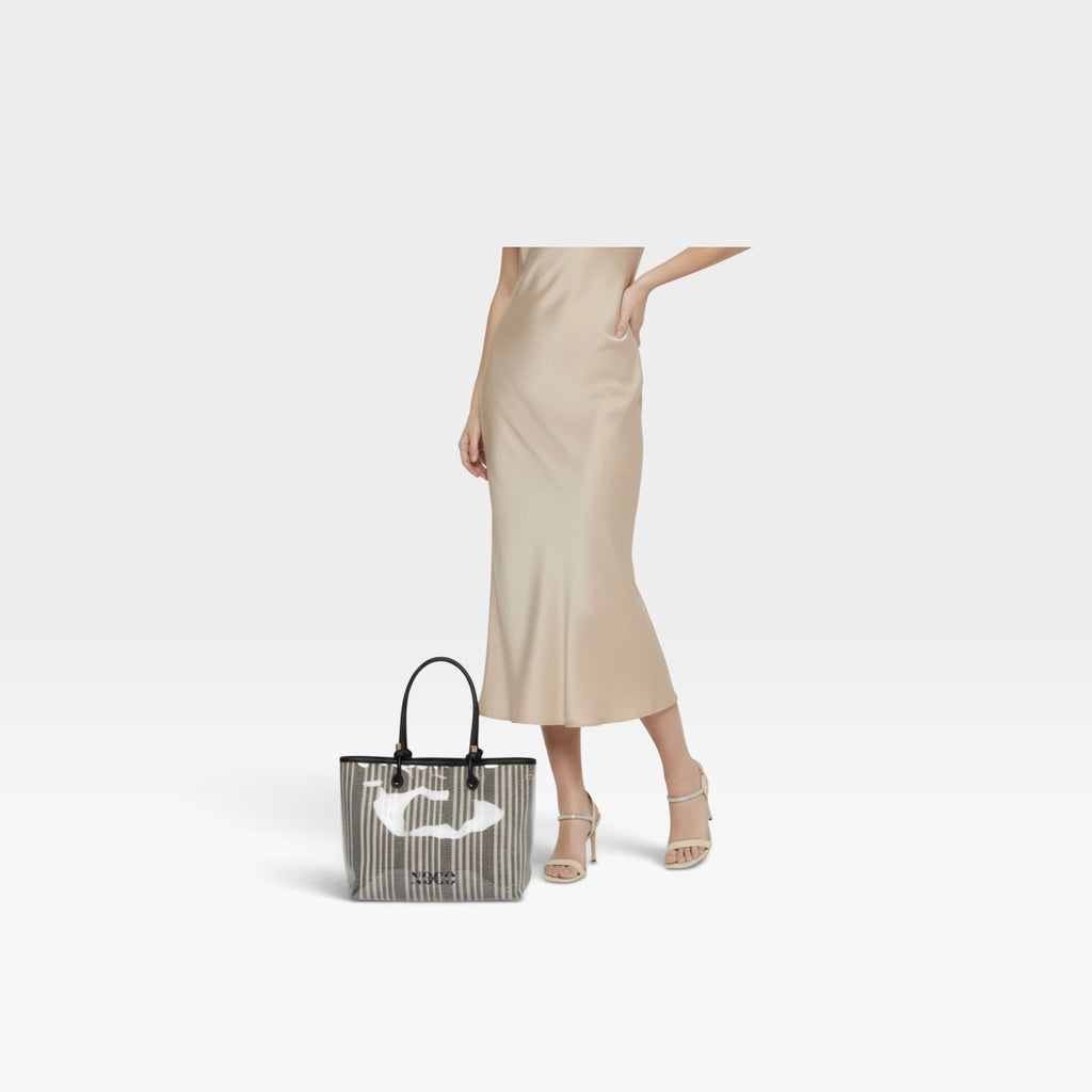Shopper vinilo lona negro - Noco