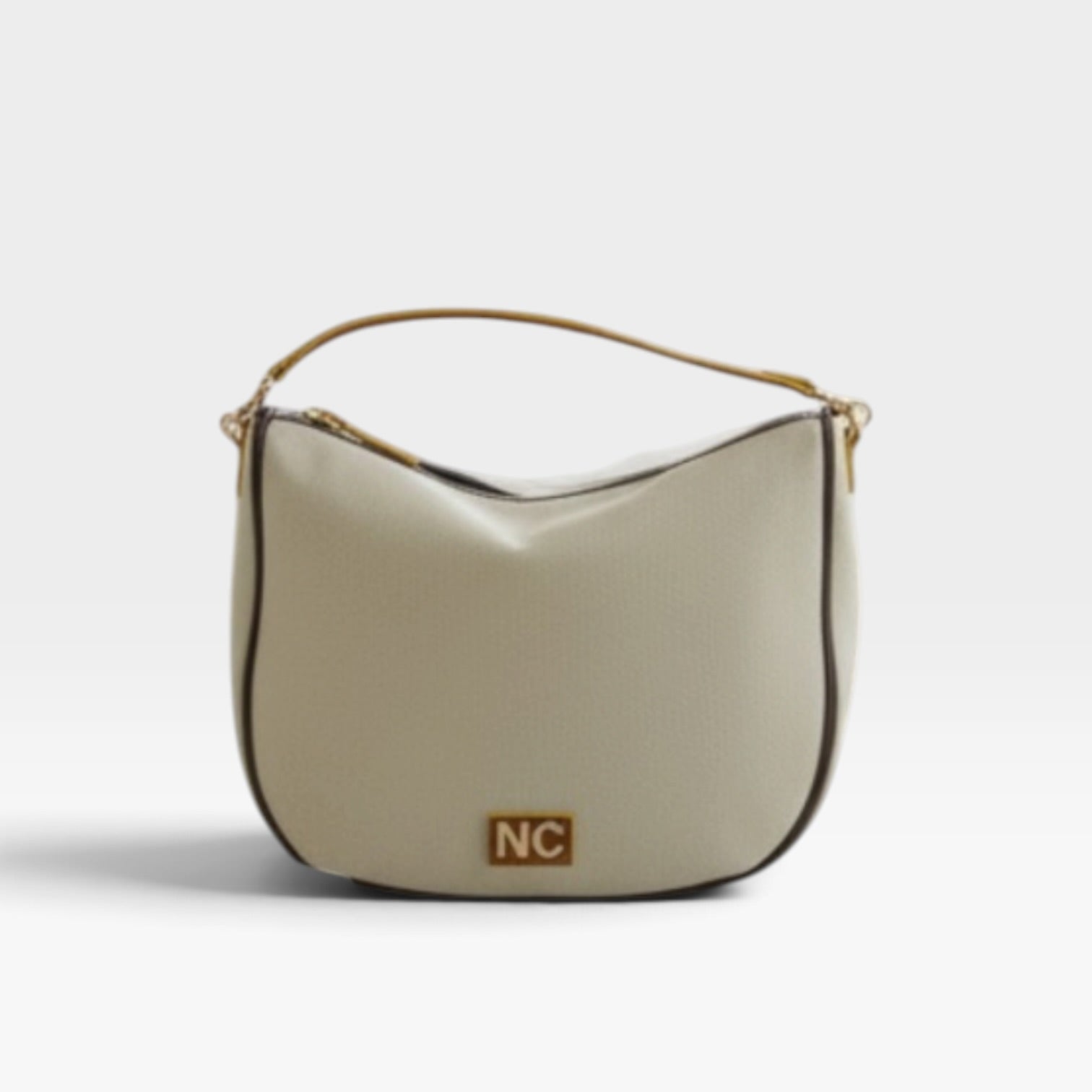Bolso hobo lona neutra arena - Noco
