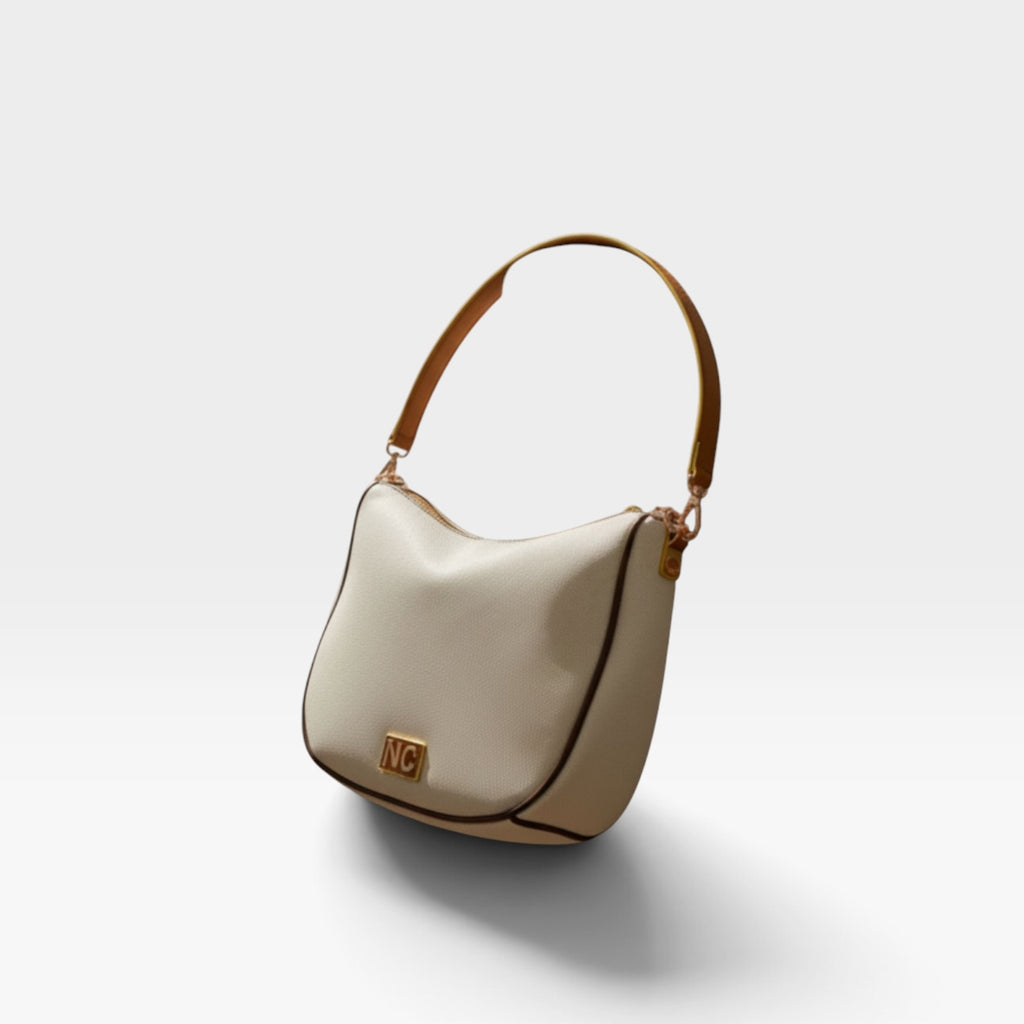Bolso hobo lona neutra arena - Noco