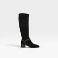 Botas de mujer en antelina con detalle de tachas - Lodi