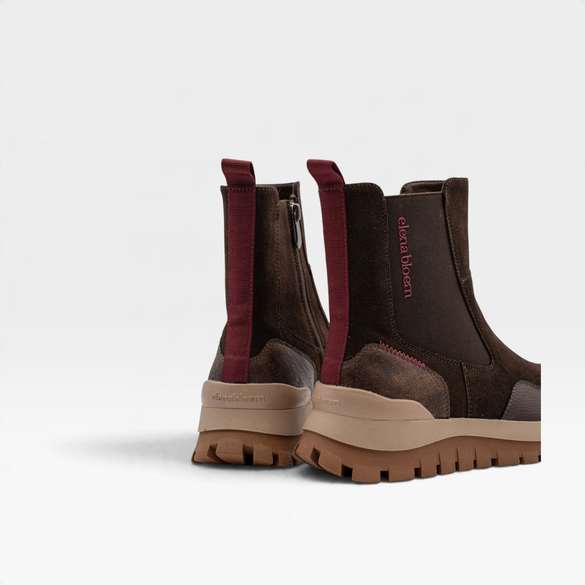 Botin deportiva de piel Alpenrose -Elena Bloom
