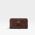 Cartera trenzada marrón  - Noco