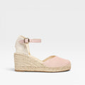 Jara Cuña 7 cm Ante Rosa Claro - Alhamas