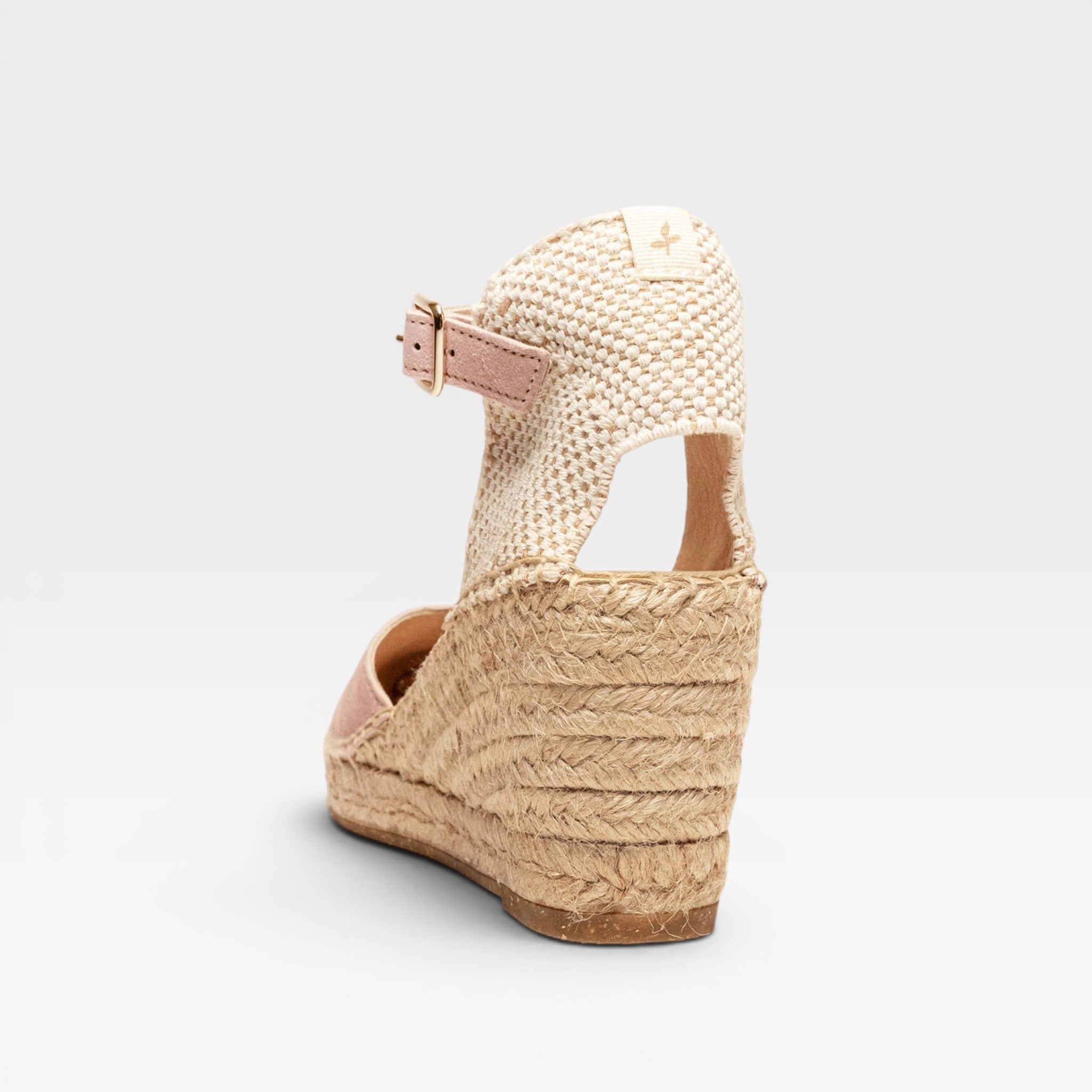 Jara Cuña 7 cm Ante Rosa Claro - Alhamas