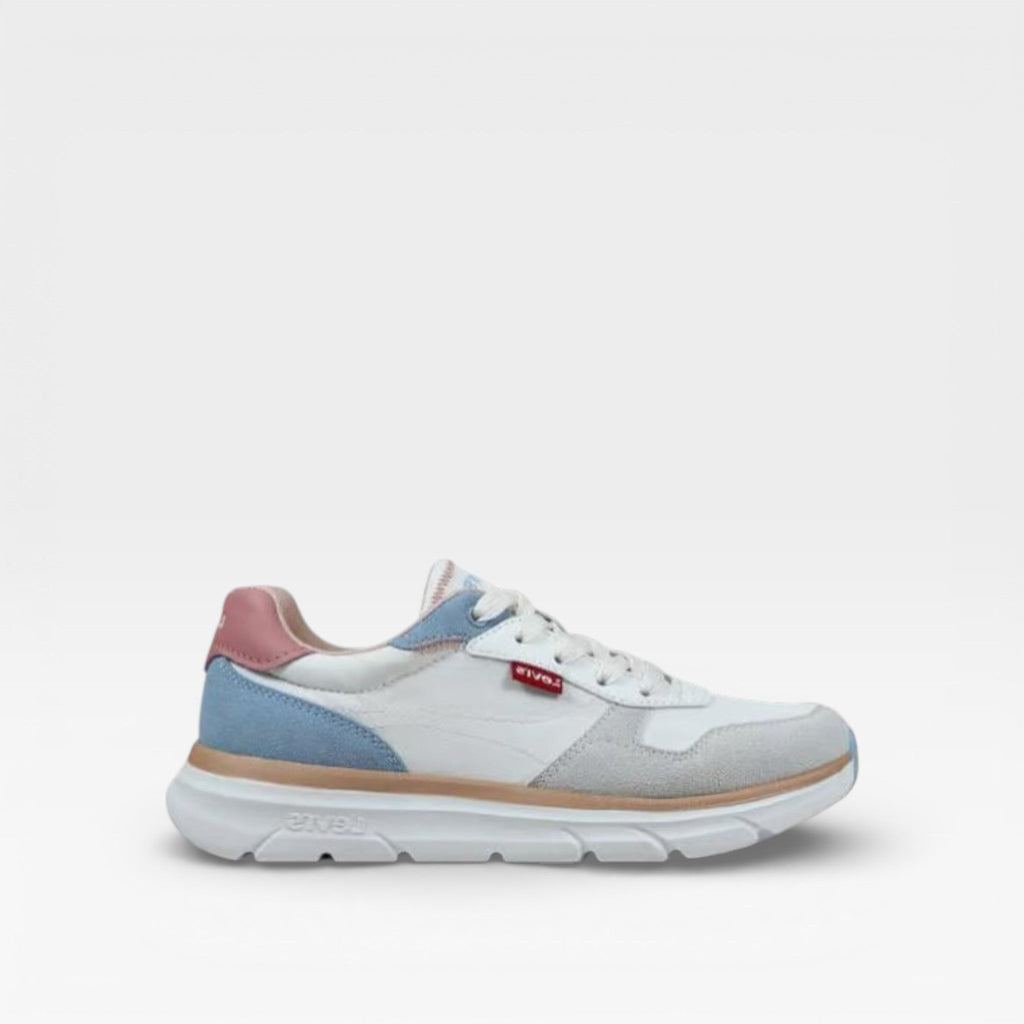 Zapatillas Orlando Blanco Azul Rosa Junior - Levi's