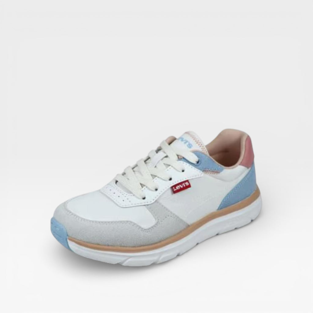Zapatillas Orlando Blanco Azul Rosa Junior - Levi's