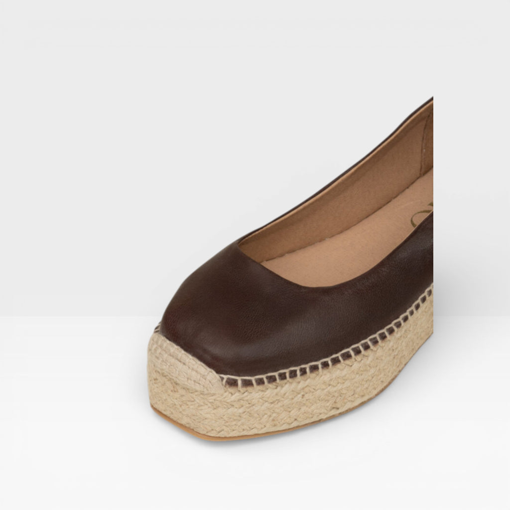 Alpargata plana para mujer Mitsy Moka - Gaimo