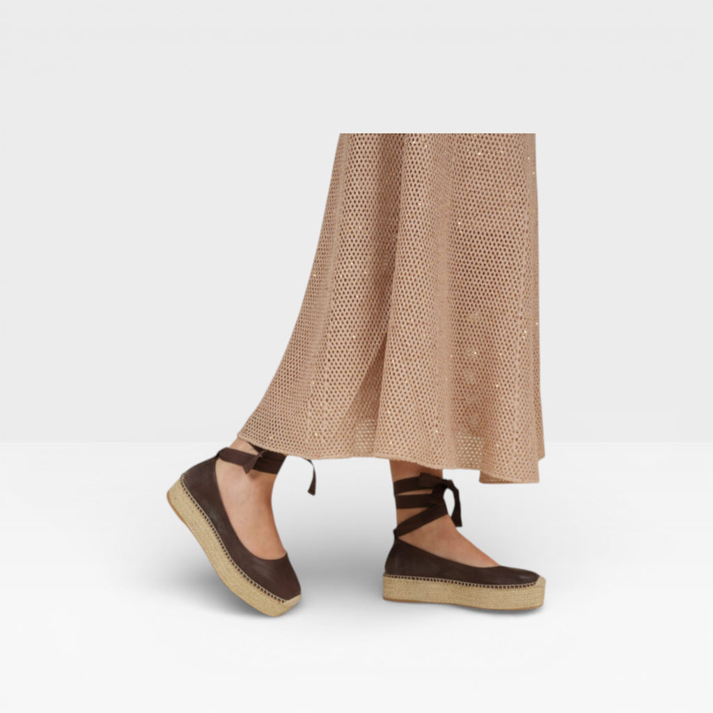 Alpargata plana para mujer Mitsy Moka - Gaimo