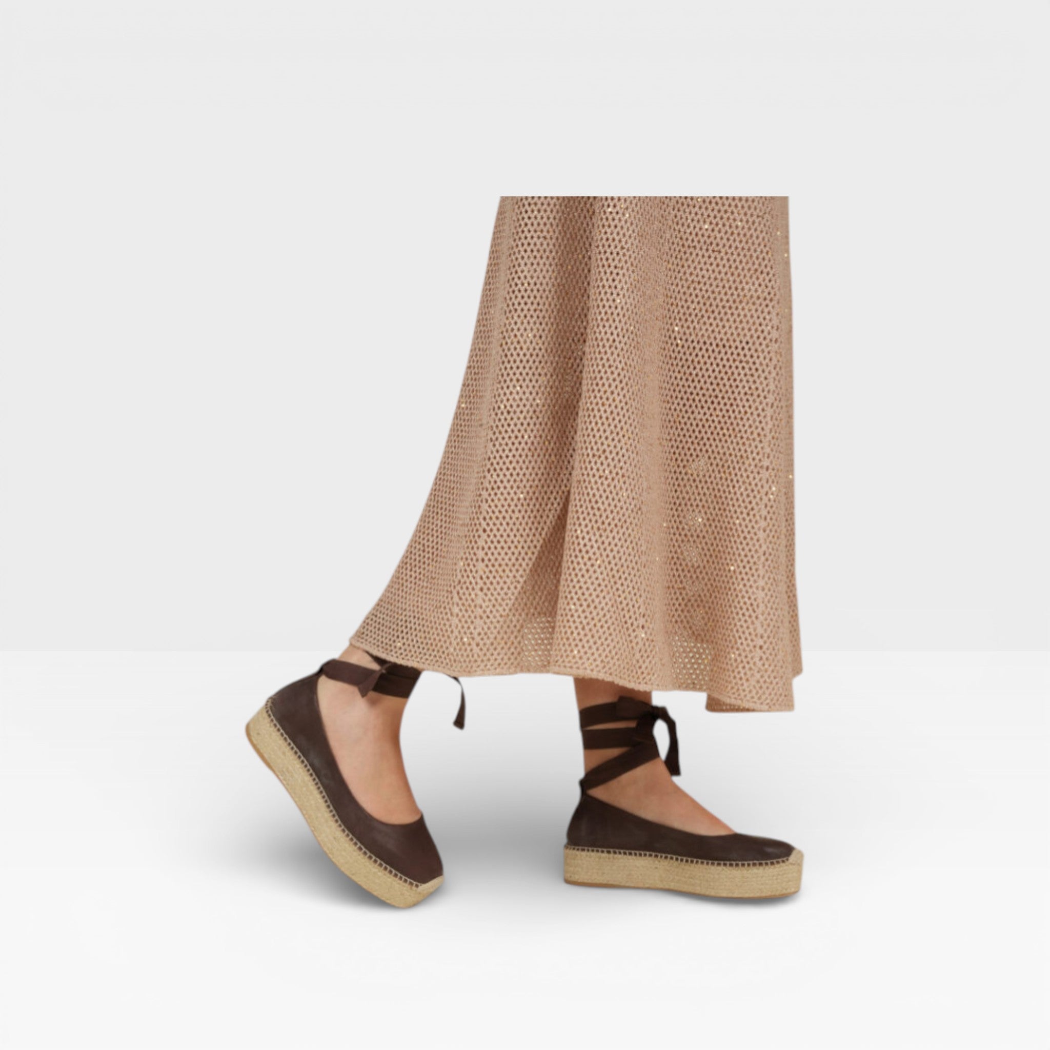 Alpargata plana para mujer Mitsy Moka - Gaimo