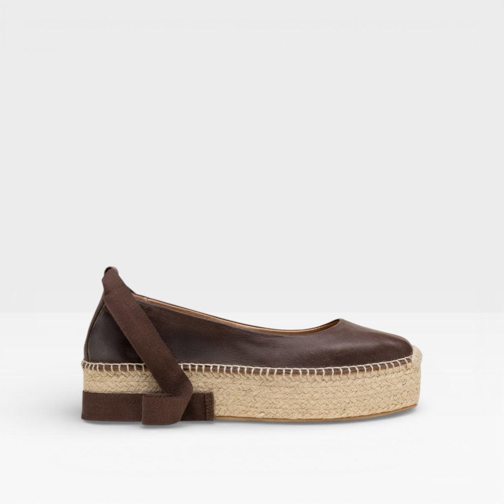 Alpargata plana para mujer Mitsy Moka - Gaimo