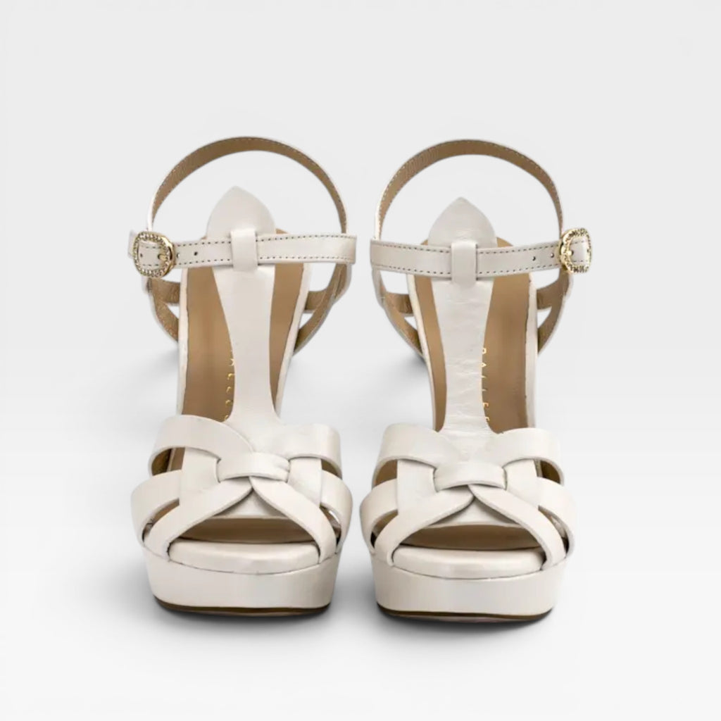 Sandalias Tacón Copenhague Novia blanco  - Pedro Miralles