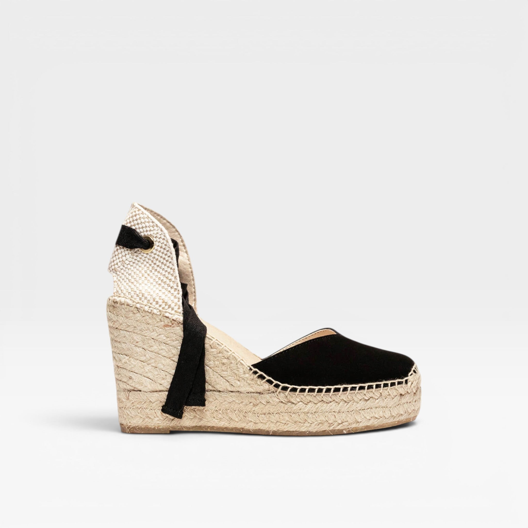 Romero Cuña 10 cm Ante Negro  - Alhamas
