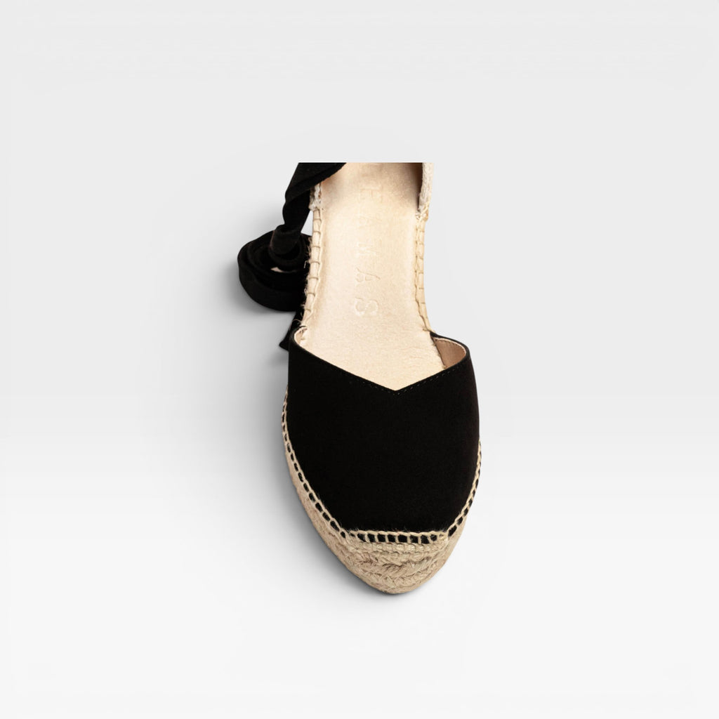 Romero Cuña 10 cm Ante Negro  - Alhamas